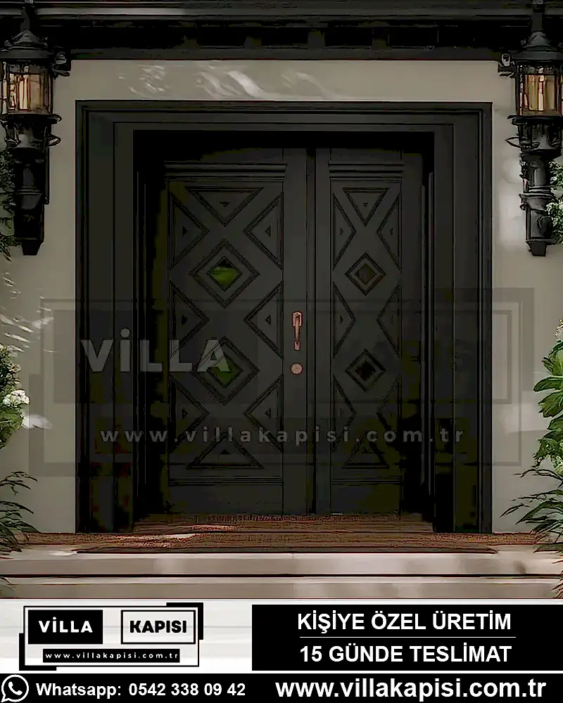 klasik-villa-kapisi-modelleri-antik-sari-mat-siyah