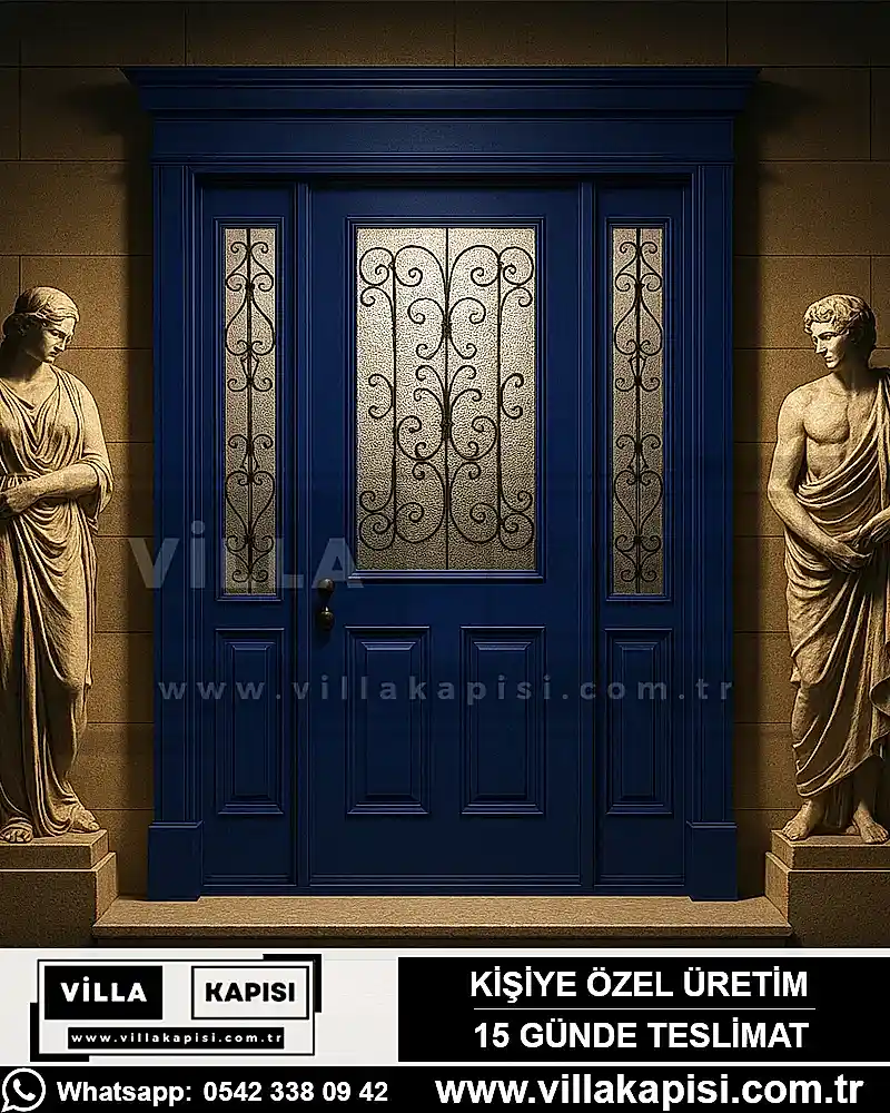 Dolores-villa-kapisi-mavi-celik-dis-kapi