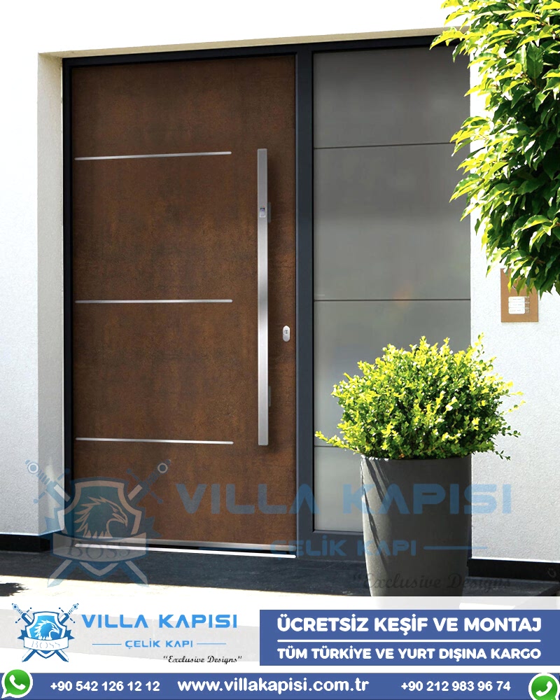 406 Kompozit Villa Kapısı Modelleri Modern Villa Dış Kapı Modelleri Villa Kapısı Fiyatları Entrance Door Steel Doors Haustüren Seyfqapilar Dış Kapı Modelleri